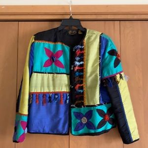 100% Silk lined waist length jacket